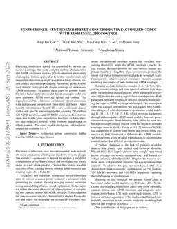 SynthCloner: Synthesizer-style Audio Transfer via Factorized Codec with ADSR Envelope Control
