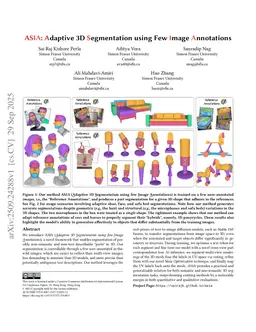 ASIA: Adaptive 3D Segmentation using Few Image Annotations