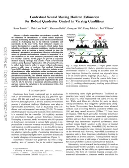 Contextual Neural Moving Horizon Estimation for Robust Quadrotor Control in Varying Conditions