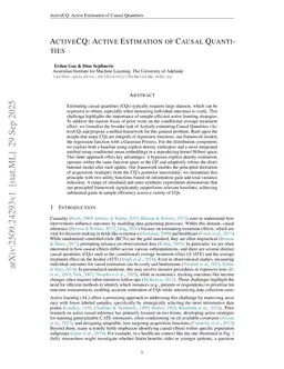 ActiveCQ: Active Estimation of Causal Quantities