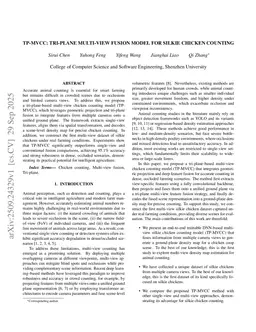 TP-MVCC: Tri-plane Multi-view Fusion Model for Silkie Chicken Counting