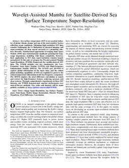 Wavelet-Assisted Mamba for Satellite-Derived Sea Surface Temperature Super-Resolution