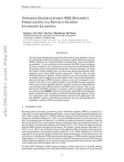 Towards Generalizable PDE Dynamics Forecasting via Physics-Guided Invariant Learning