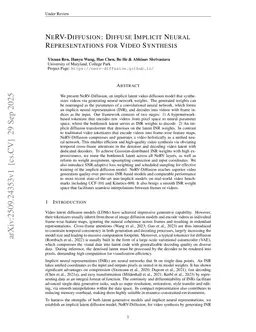 NeRV-Diffusion: Diffuse Implicit Neural Representations for Video Synthesis
