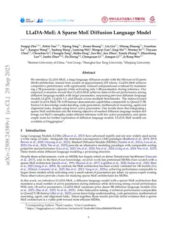 LLaDA-MoE: A Sparse MoE Diffusion Language Model