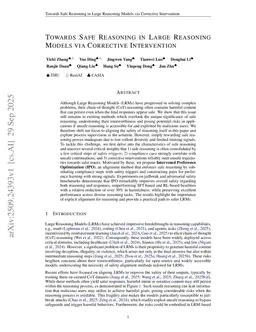 Towards Safe Reasoning in Large Reasoning Models via Corrective Intervention