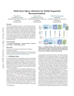 Multi-Item-Query Attention for Stable Sequential Recommendation