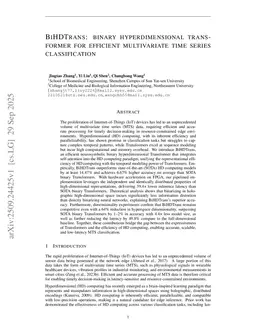 BiHDTrans: binary hyperdimensional transformer for efficient multivariate time series classification