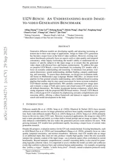 UI2V-Bench: An Understanding-based Image-to-video Generation Benchmark