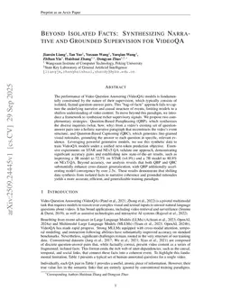 Beyond Isolated Facts: Synthesizing Narrative and Grounded Supervision for VideoQA