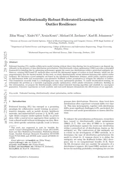 Distributionally Robust Federated Learning with Outlier Resilience