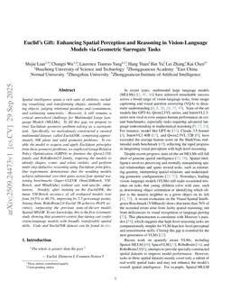 Euclid's Gift: Enhancing Spatial Perception and Reasoning in Vision-Language Models via Geometric Surrogate Tasks