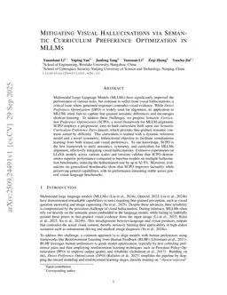 Mitigating Visual Hallucinations via Semantic Curriculum Preference Optimization in MLLMs
