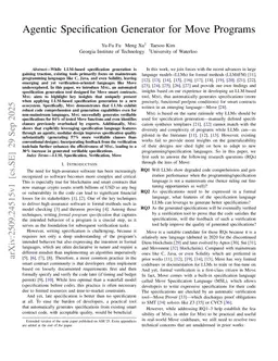 Agentic Specification Generator for Move Programs