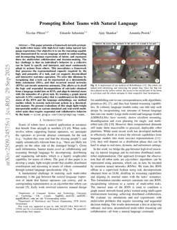 Prompting Robot Teams with Natural Language