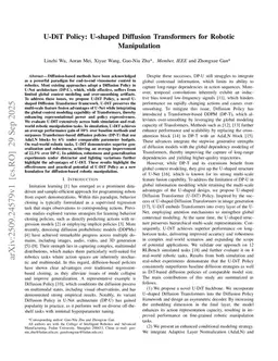 U-DiT Policy: U-shaped Diffusion Transformers for Robotic Manipulation