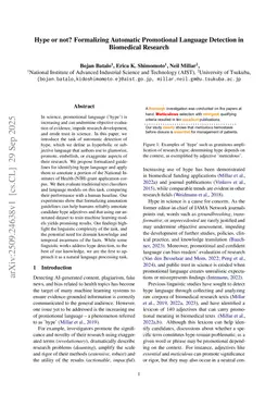 Hype or not? Formalizing Automatic Promotional Language Detection in Biomedical Research
