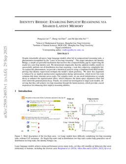 Identity Bridge: Enabling Implicit Reasoning via Shared Latent Memory
