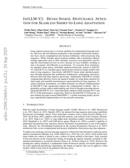 InfLLM-V2: Dense-Sparse Switchable Attention for Seamless Short-to-Long Adaptation
