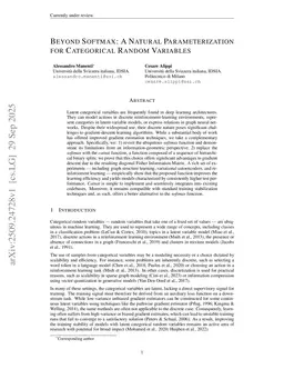 Beyond Softmax: A Natural Parameterization for Categorical Random Variables