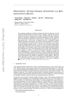 ProxyAttn: Guided Sparse Attention via Representative Heads