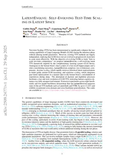 LatentEvolve: Self-Evolving Test-Time Scaling in Latent Space