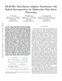 DSAT-HD: Dual-Stream Adaptive Transformer with Hybrid Decomposition for Multivariate Time Series Forecasting