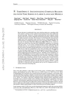 TimeOmni-1: Incentivizing Complex Reasoning with Time Series in Large Language Models