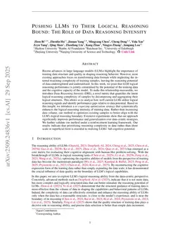 Pushing LLMs to Their Logical Reasoning Bound: The Role of Data Reasoning Intensity