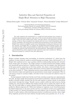 Single-Head Attention in High Dimensions: A Theory of Generalization, Weights Spectra, and Scaling Laws
