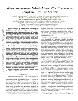 When Autonomous Vehicle Meets V2X Cooperative Perception: How Far Are We?