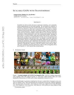 Scalable GANs with Transformers