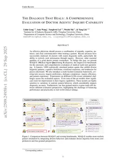 The Dialogue That Heals: A Comprehensive Evaluation of Doctor Agents' Inquiry Capability