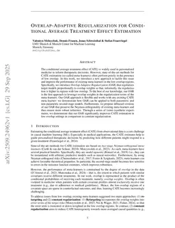 Overlap-Adaptive Regularization for Conditional Average Treatment Effect Estimation
