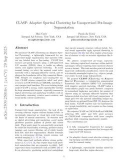 CLASP: Adaptive Spectral Clustering for Unsupervised Per-Image Segmentation