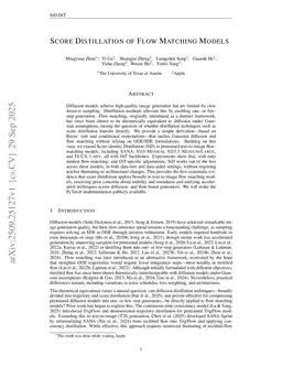 Score Distillation of Flow Matching Models