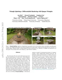 Triangle Splatting+: Differentiable Rendering with Opaque Triangles