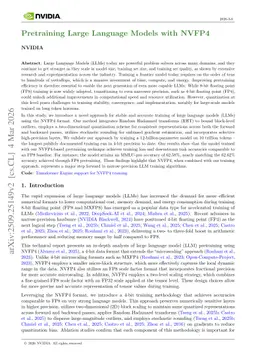 Pretraining Large Language Models with NVFP4