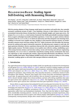 ReasoningBank: Scaling Agent Self-Evolving with Reasoning Memory
