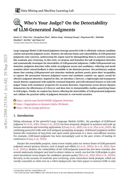 Who's Your Judge? On the Detectability of LLM-Generated Judgments