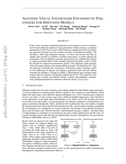 Aligning Visual Foundation Encoders to Tokenizers for Diffusion Models
