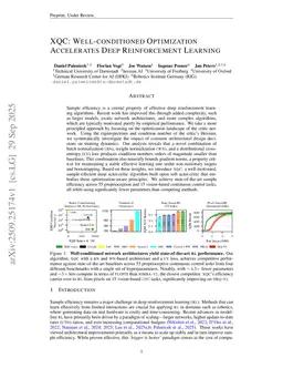 XQC: Well-conditioned Optimization Accelerates Deep Reinforcement Learning