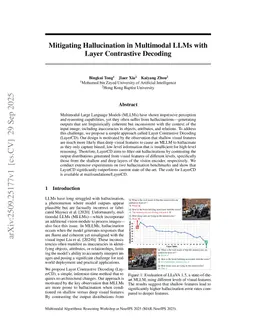 Mitigating Hallucination in Multimodal LLMs with Layer Contrastive Decoding