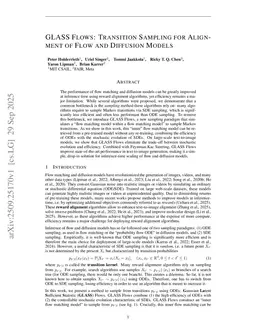 GLASS Flows: Transition Sampling for Alignment of Flow and Diffusion Models