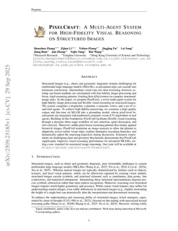 PixelCraft: A Multi-Agent System for High-Fidelity Visual Reasoning on Structured Images