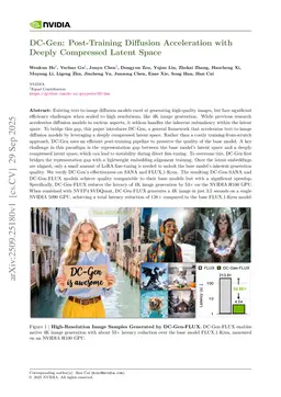 DC-Gen: Post-Training Diffusion Acceleration with Deeply Compressed Latent Space