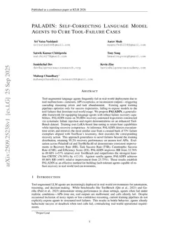 PALADIN: Self-Correcting Language Model Agents to Cure Tool-Failure Cases