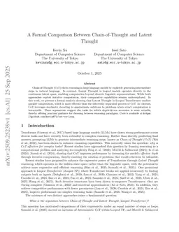 A Formal Comparison Between Chain-of-Thought and Latent Thought