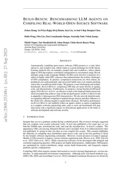 BuildBench: Benchmarking LLM Agents on Compiling Real-World Open-Source Software