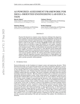 Artificial Intelligence-Powered Assessment Framework for Skill-Oriented Engineering Lab Education